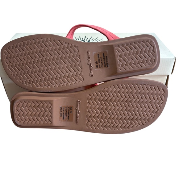 Tommy Bahama Relax‎ Tahini Nubuck Leather Sandals Cherry Size 10 Early 2000s - Picture 7 of 11